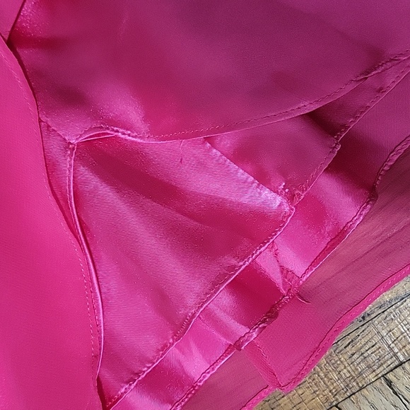 Johnny & Dave Pink Sequin One-Shoulder Mini Dress - Picture 4 of 5